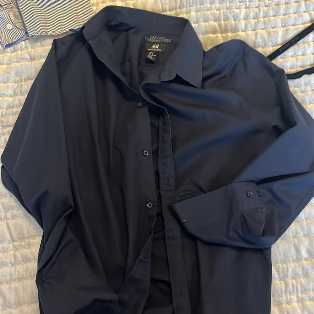 H&M navy shirt